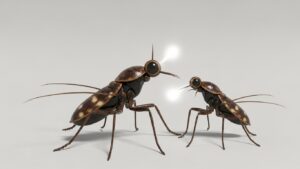 Anthurium plant pests: close-up of two common insects affecting anthurium plants.