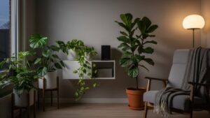 Indoor plants thriving in low light, showcasing low-maintenance options for home decor.