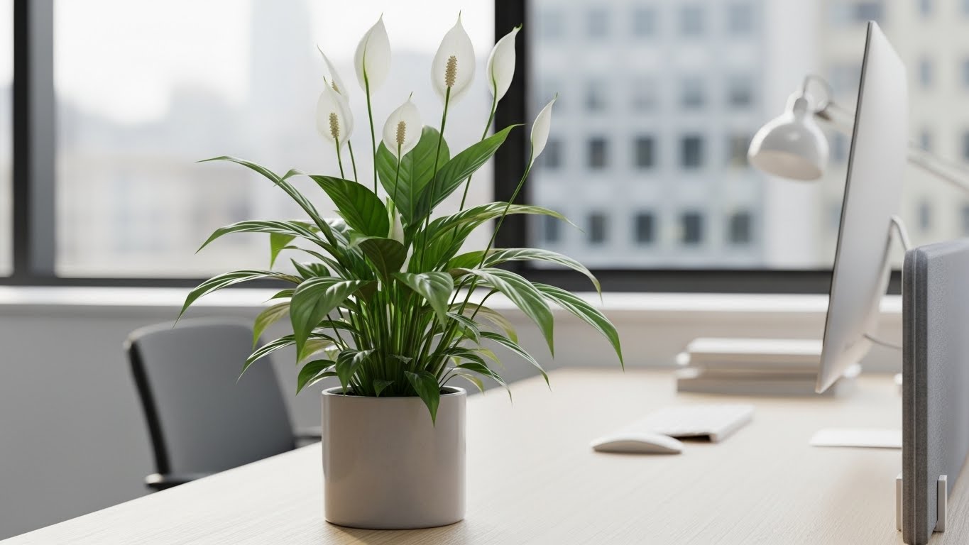 Peace Lily in Offices: A Low-Light Winner