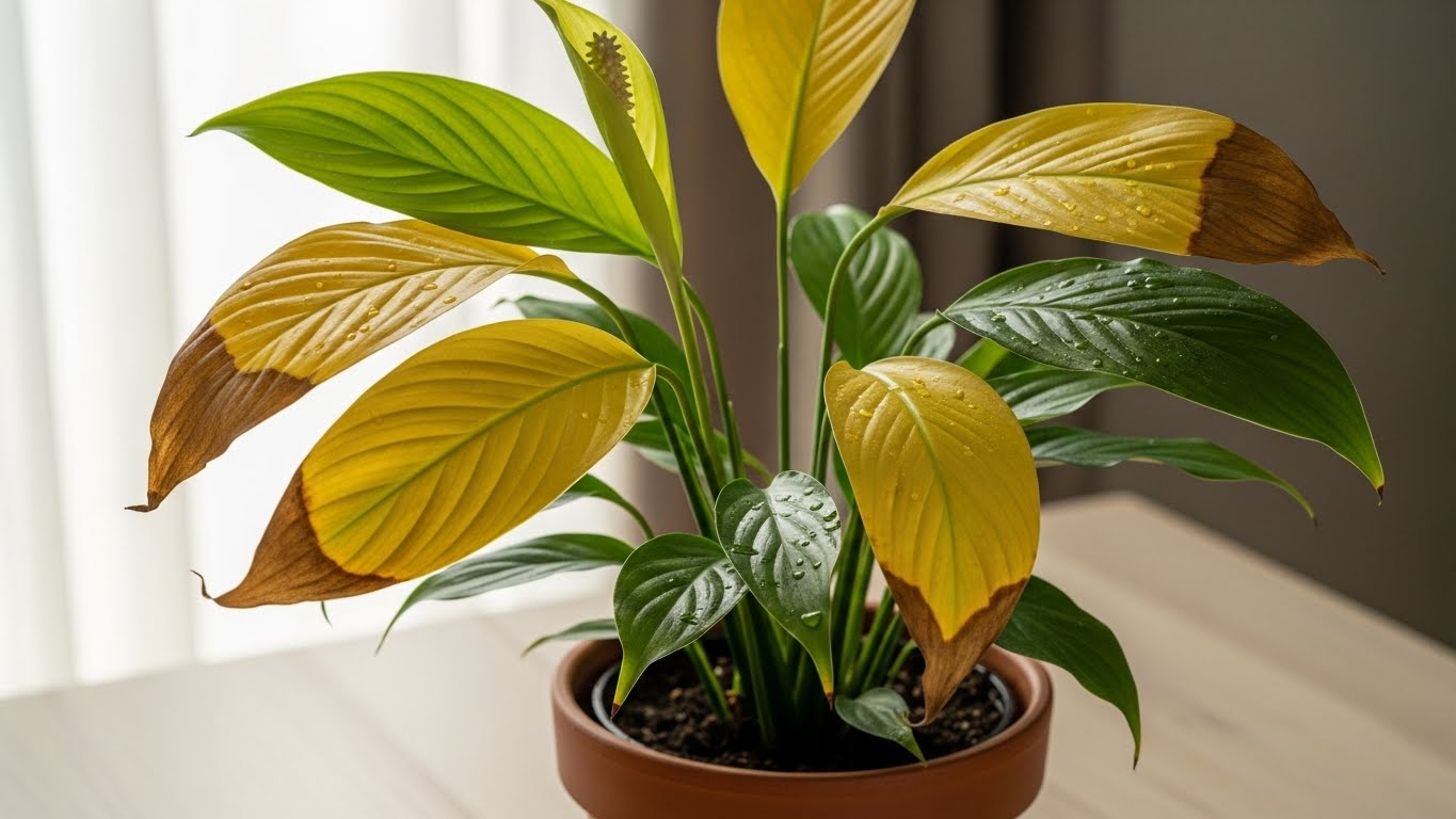 Peace Lily Leaves Turning Yellow? Causes & Fixes