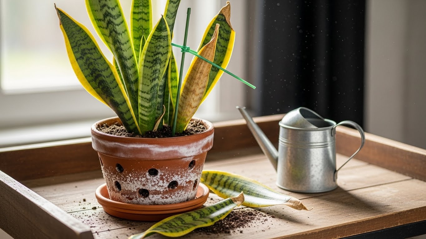 Reviving a Drooping or Mushy Snake Plant