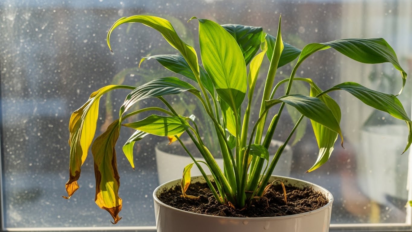 Reviving a Neglected Peace Lily: Step-by-Step Rescue