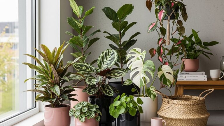 Trending indoor plants of 2025 displayed on a windowsill