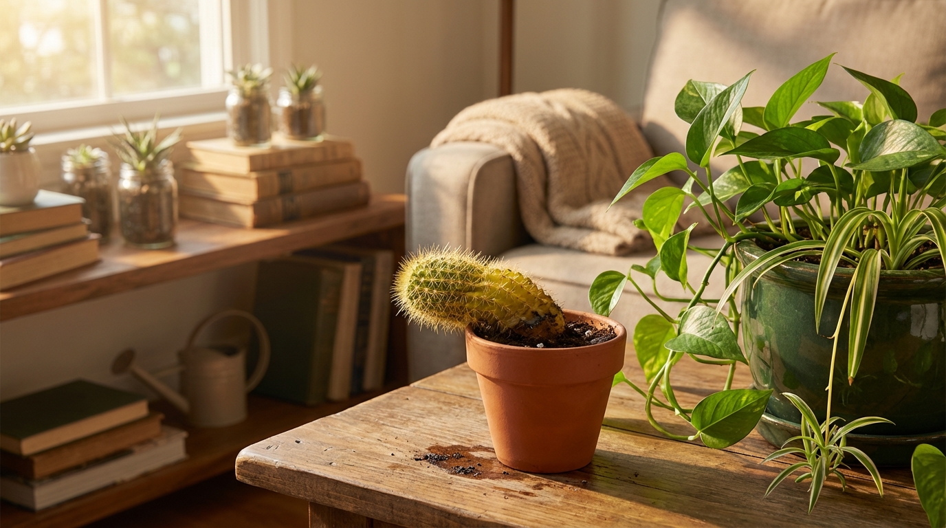 Overwatering: The Hidden Culprit - Why Your Mini Cactus Is Turning Yellow or Soft