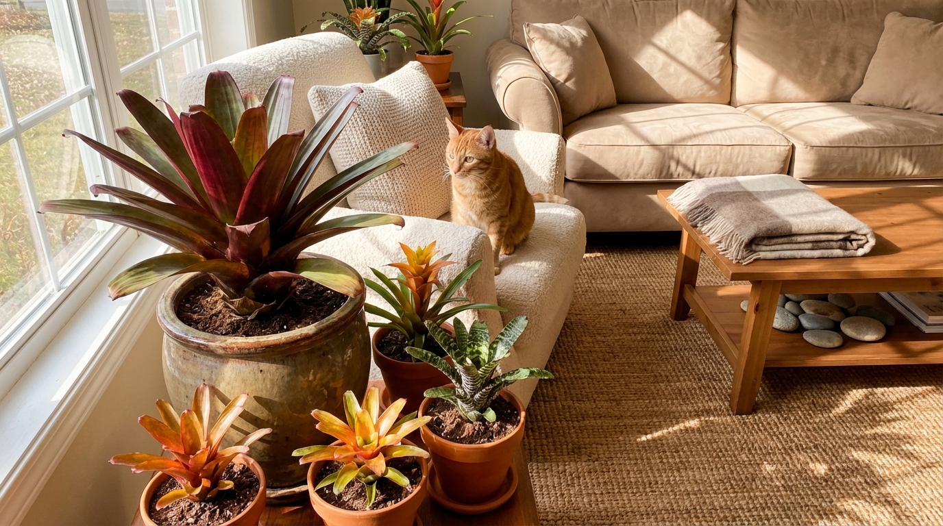 Understanding Bromeliads: Characteristics and Varieties - Are Bromeliads Safe Around Cats and Dogs?